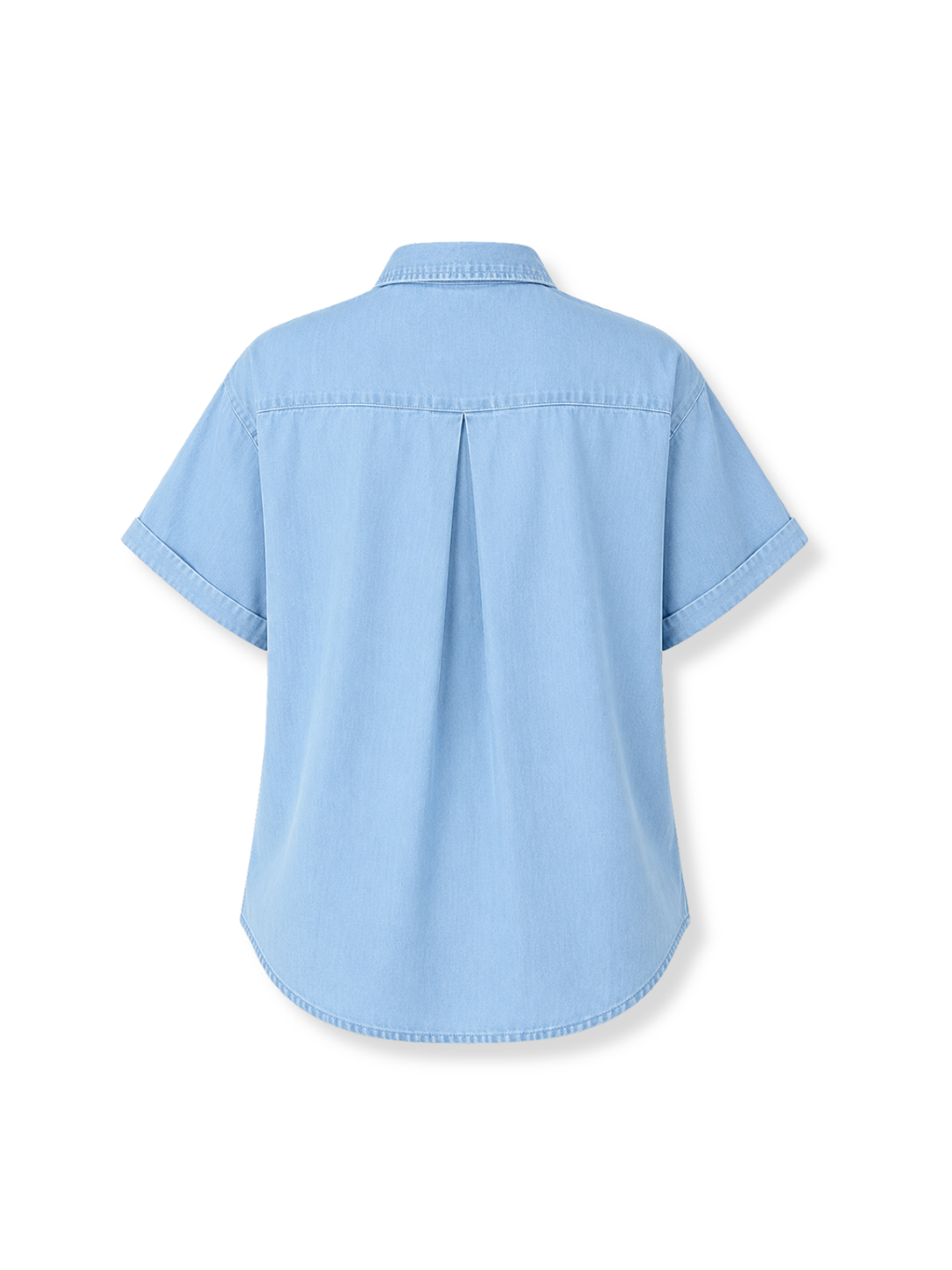 523-L24-140 Blusa denim oversize Azul claro 4