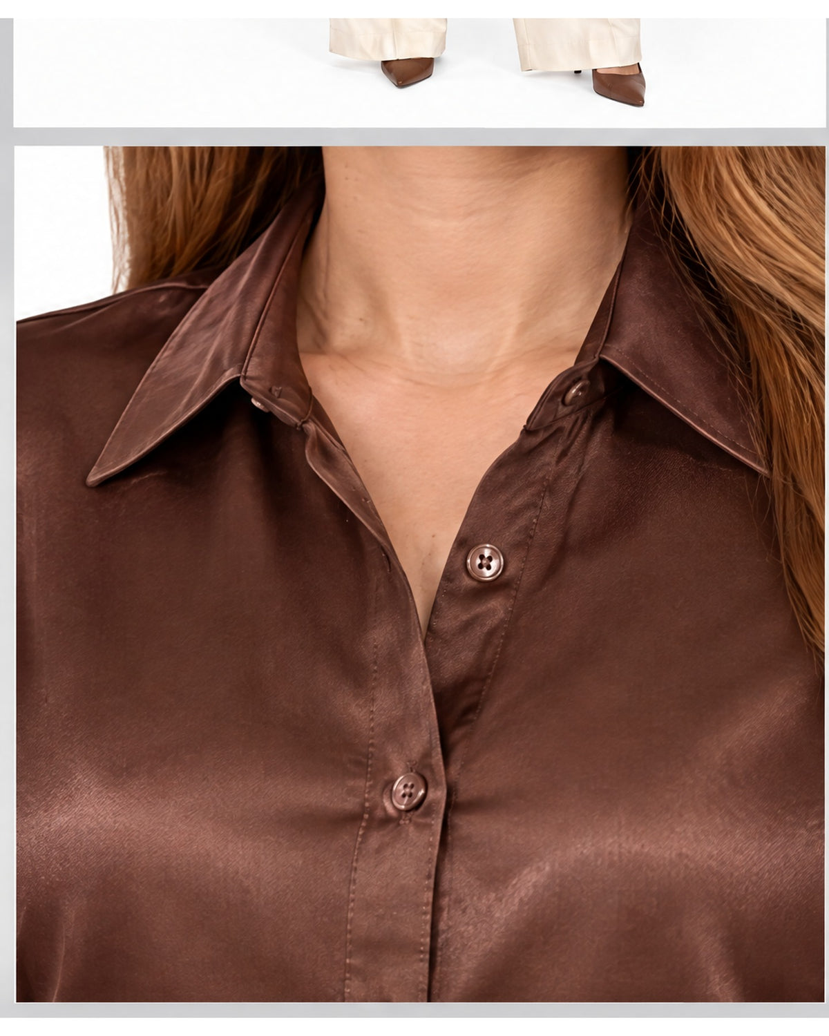 Camisa satinada