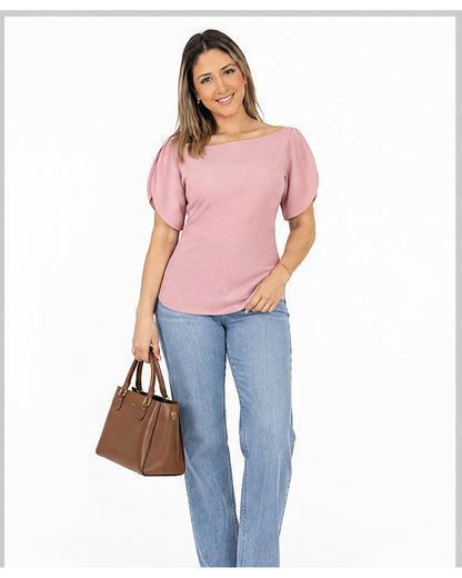 Blusa mangas tulipán