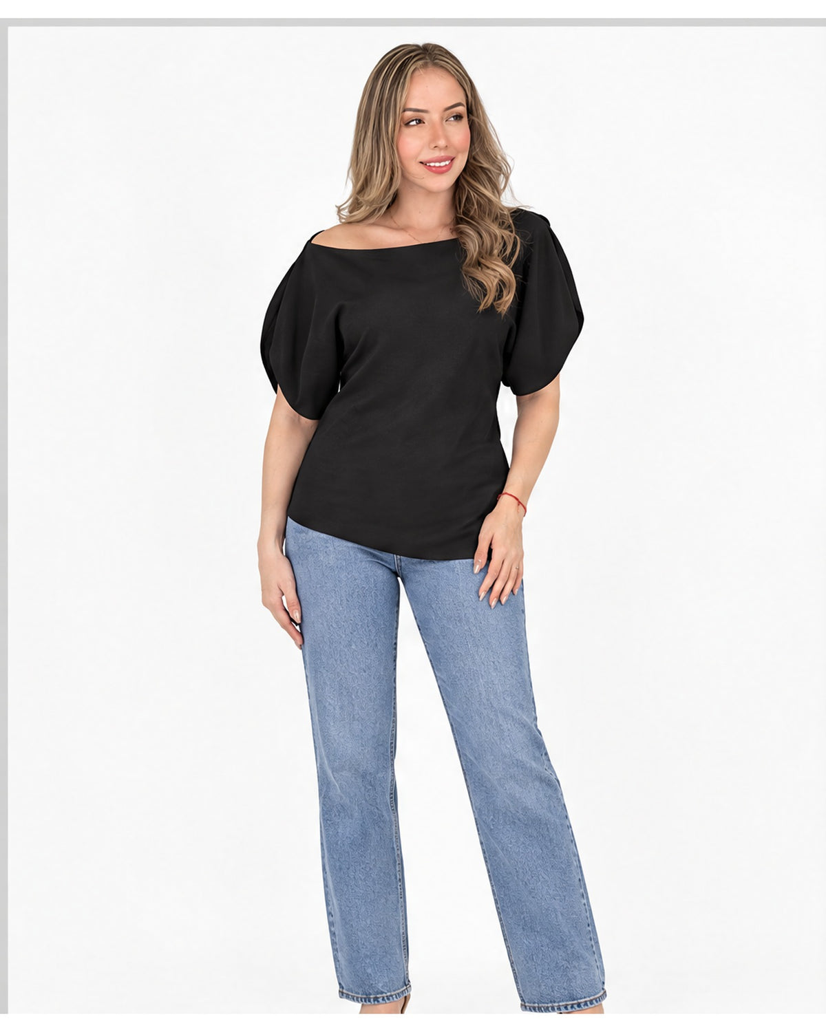 Blusa mangas tulipán