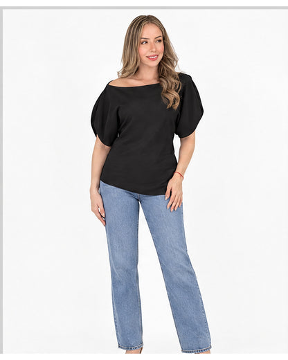 Blusa mangas tulipán