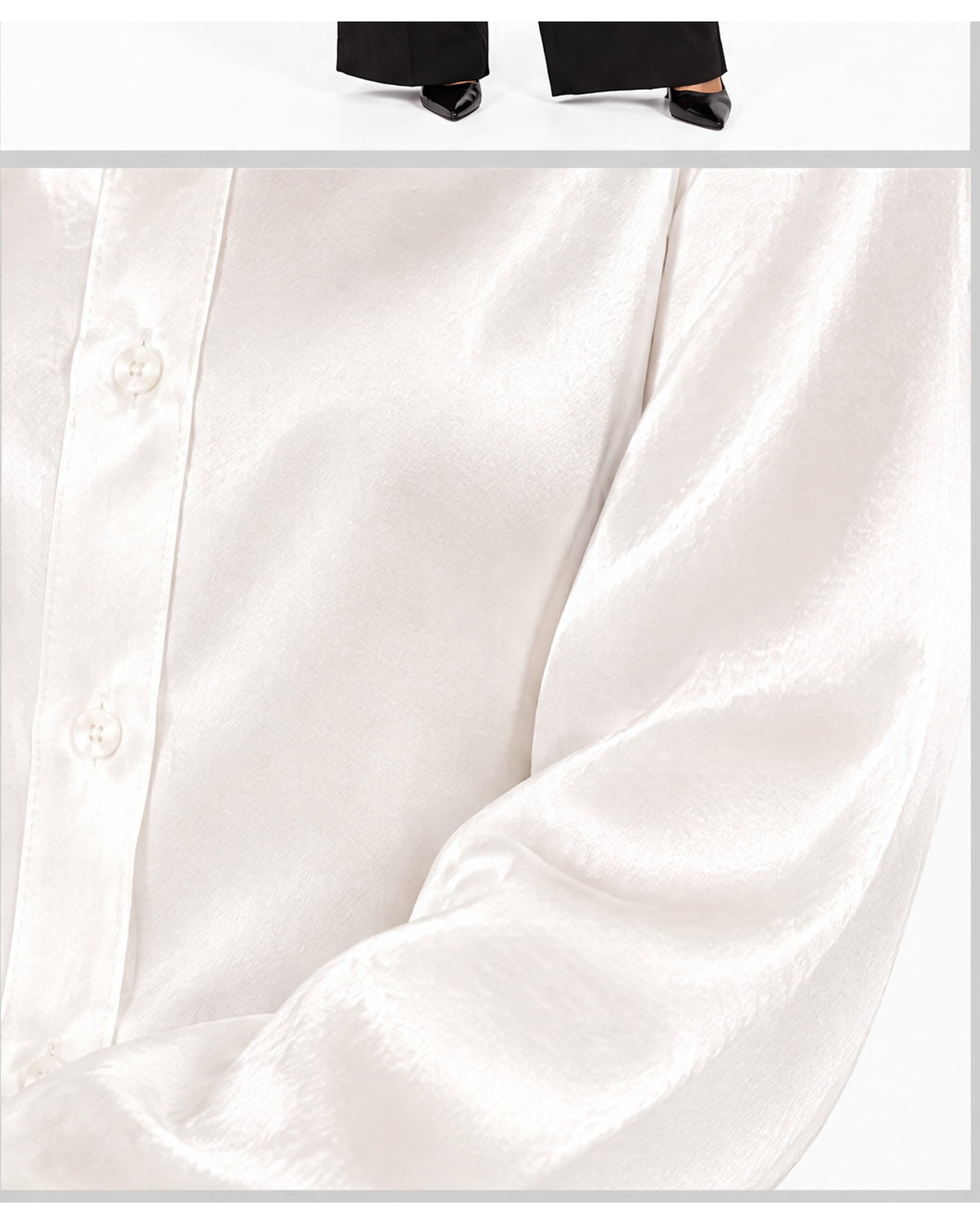 Camisa satinada