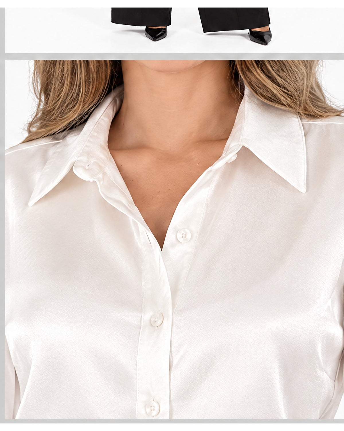Camisa satinada
