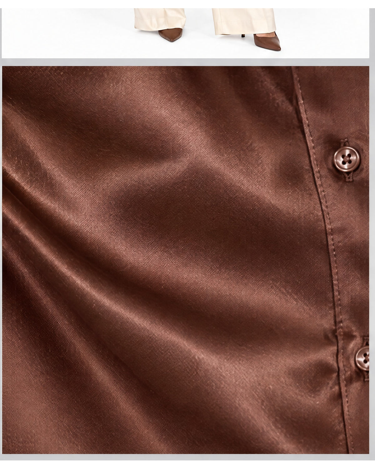 Camisa satinada