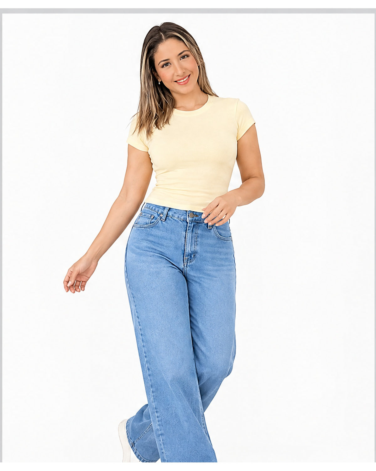 Blusa básica manga corta