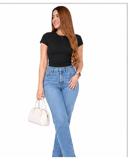 Blusa básica manga corta