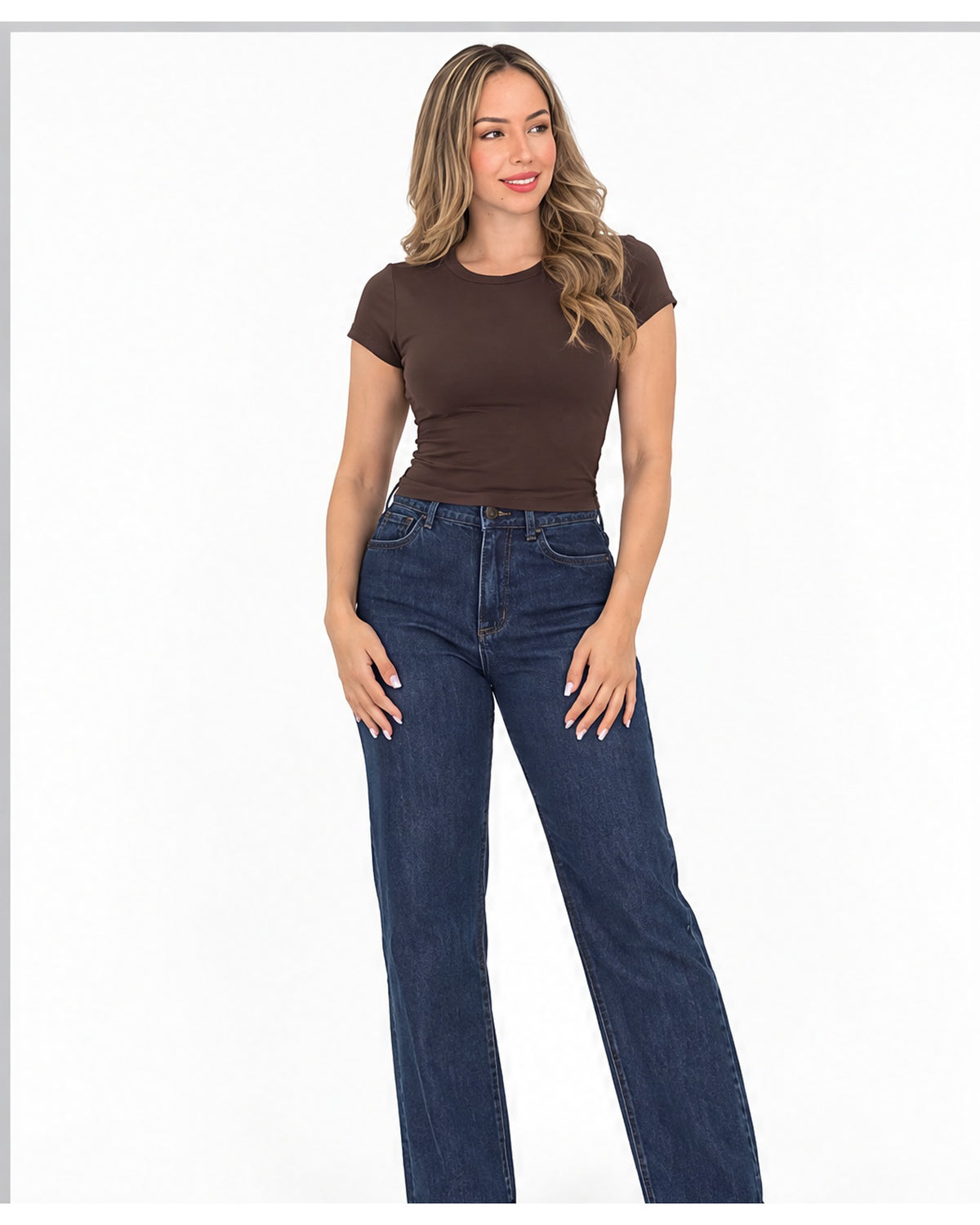 Blusa básica ajustada