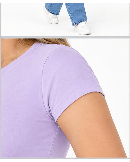 Blusa básica manga corta