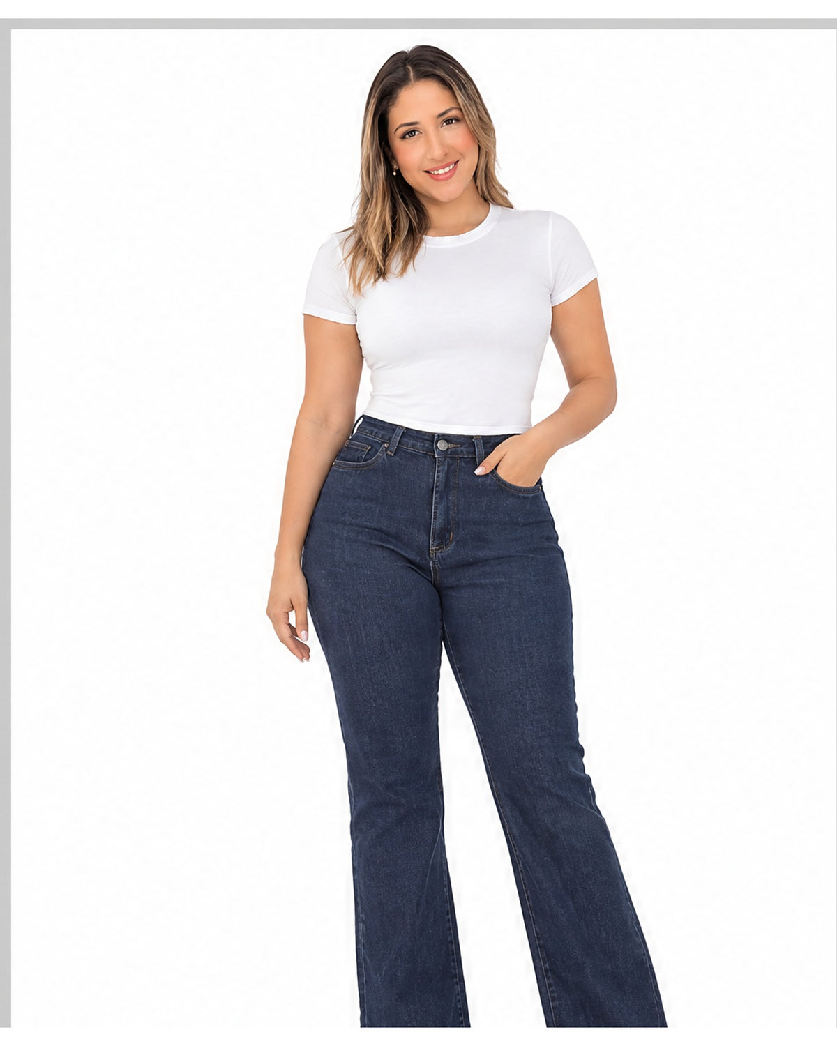 Blusa básica ajustada