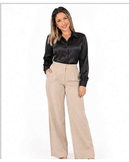 Camisa satinada