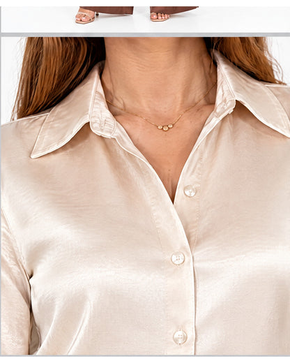 Camisa satinada