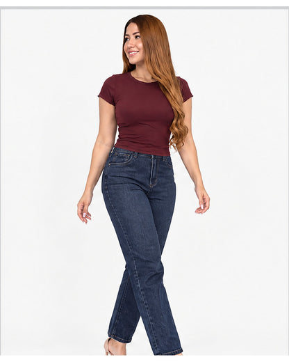 Blusa básica ajustada