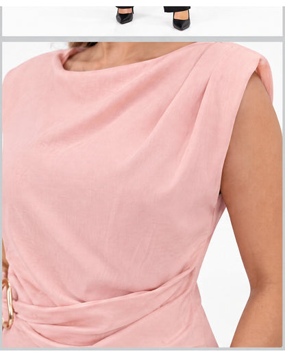 Blusa con hebilla lateral