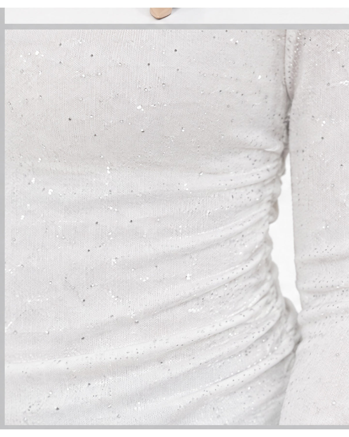 Blusa escote barco con brillos