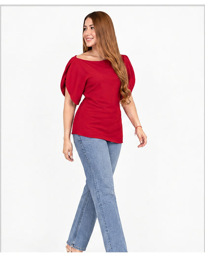 Blusa mangas tulipán