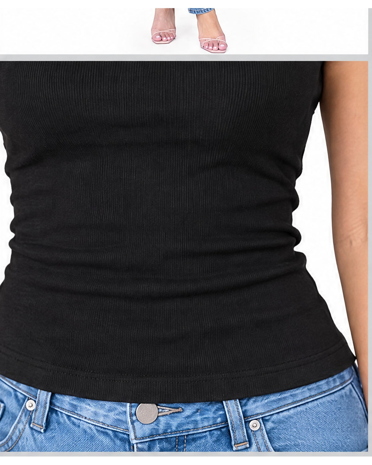 Blusa básica manga corta