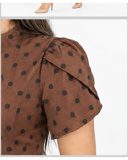 Blusa de lunares con botones