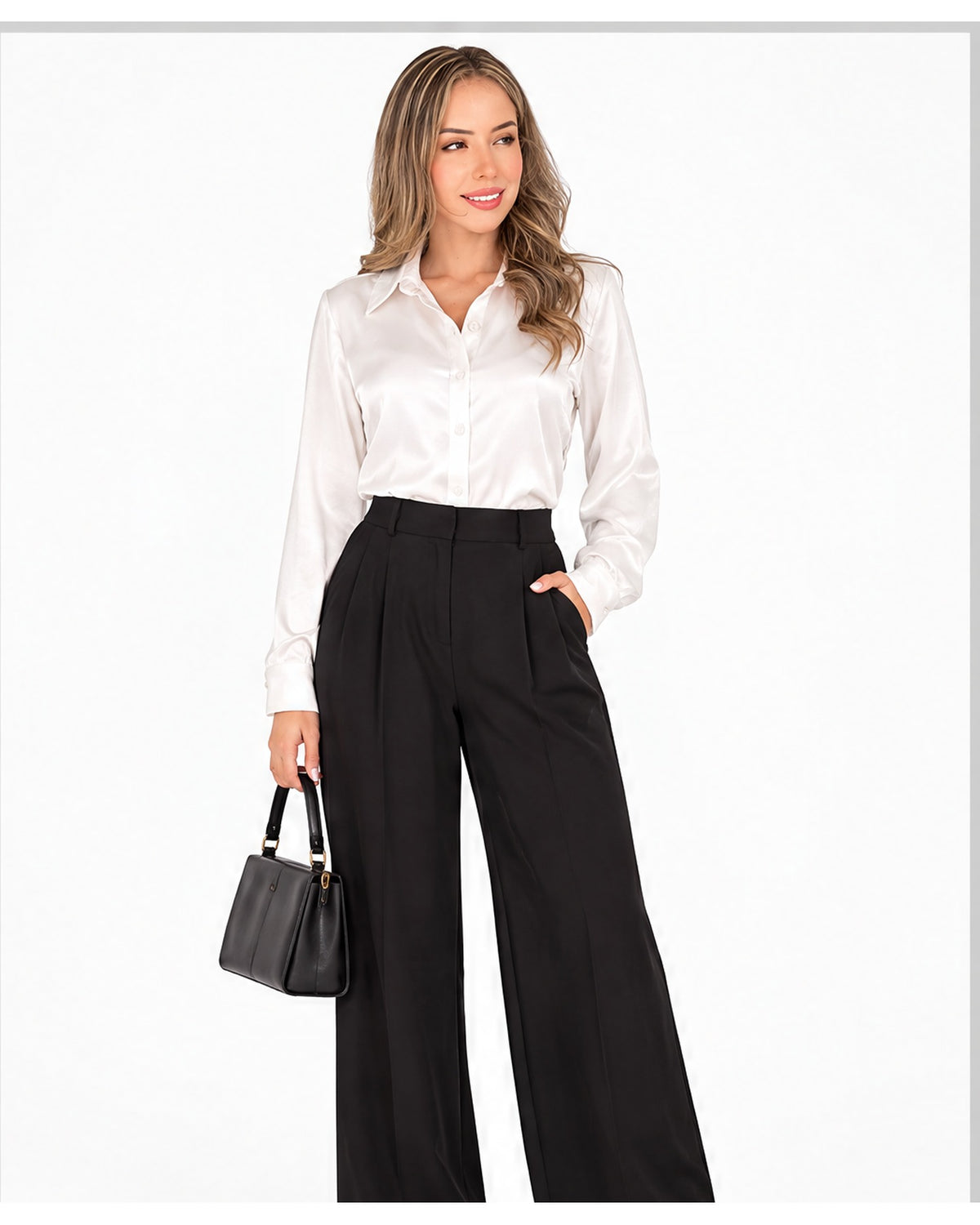 Camisa satinada