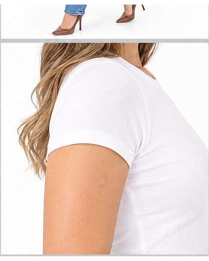 Blusa básica manga corta