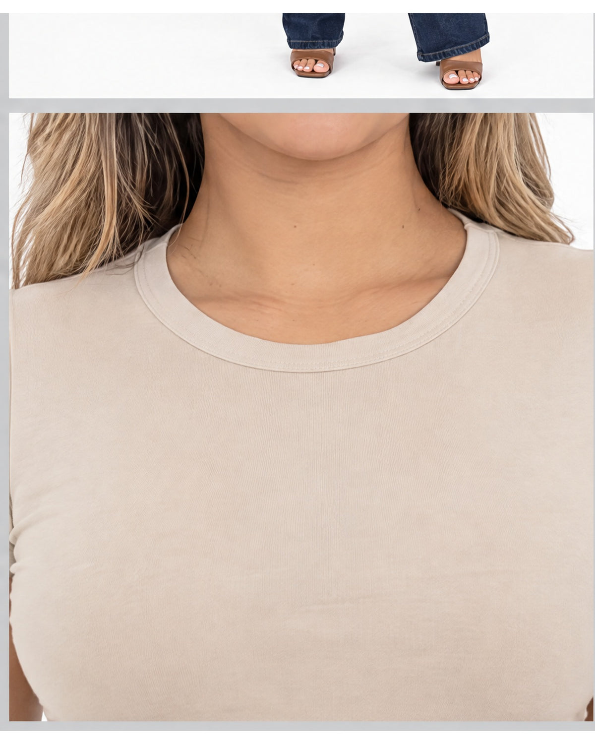 Blusa básica ajustada