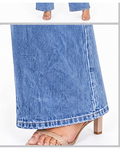 Jeans wide leg control fit