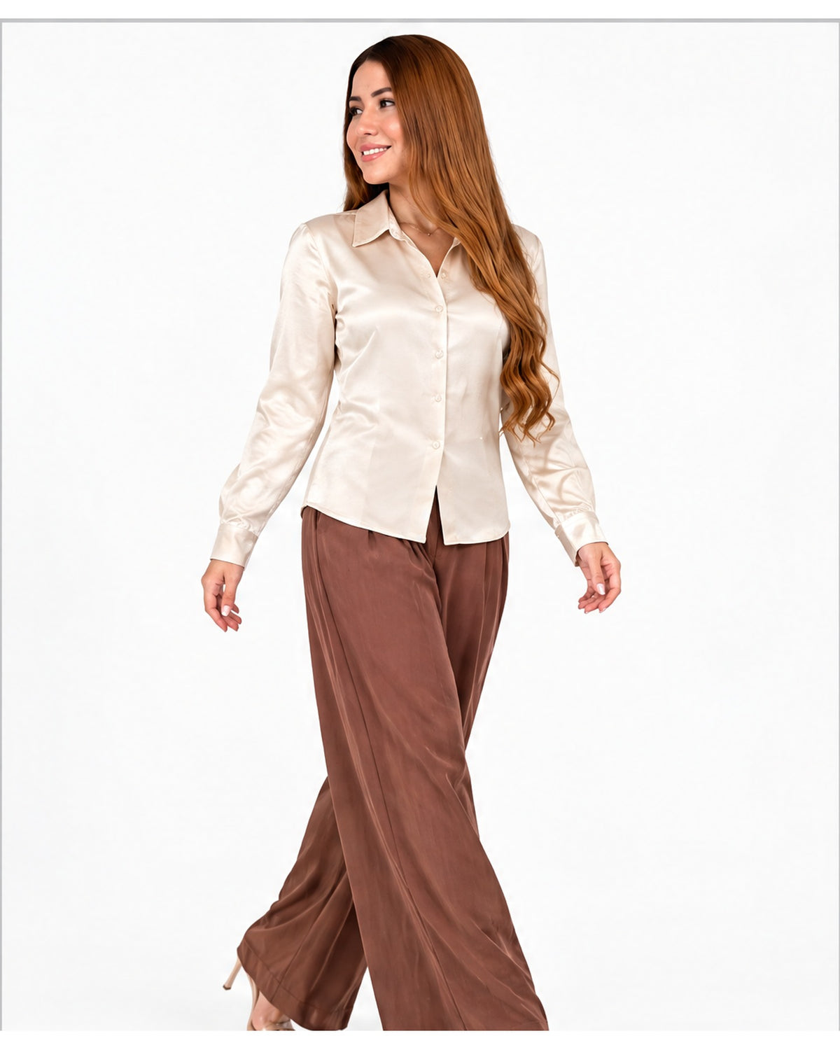 Camisa satinada
