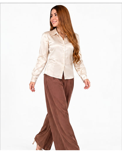 Camisa satinada