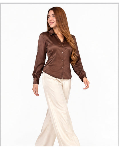 Camisa satinada