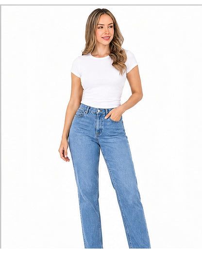 Blusa básica manga corta