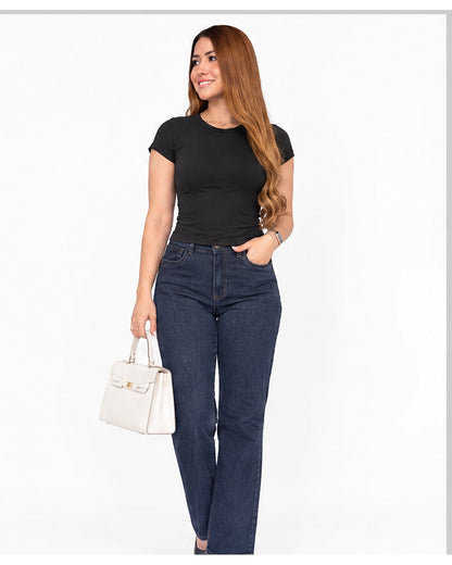 Blusa básica ajustada