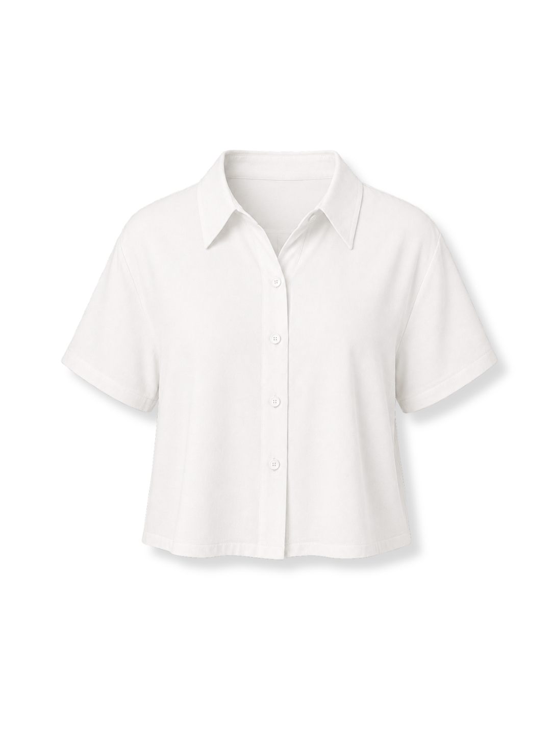 GA8239 Camisa crop Blanco 3