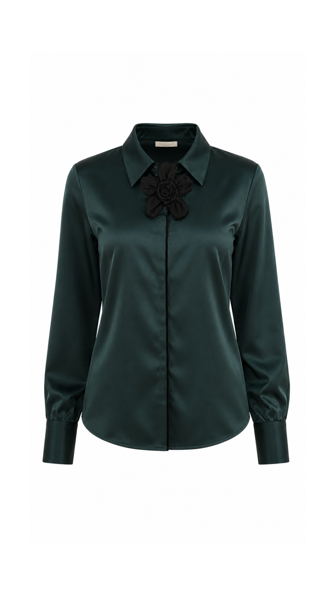 B41933 Manga larga con broche Verde militar 8
