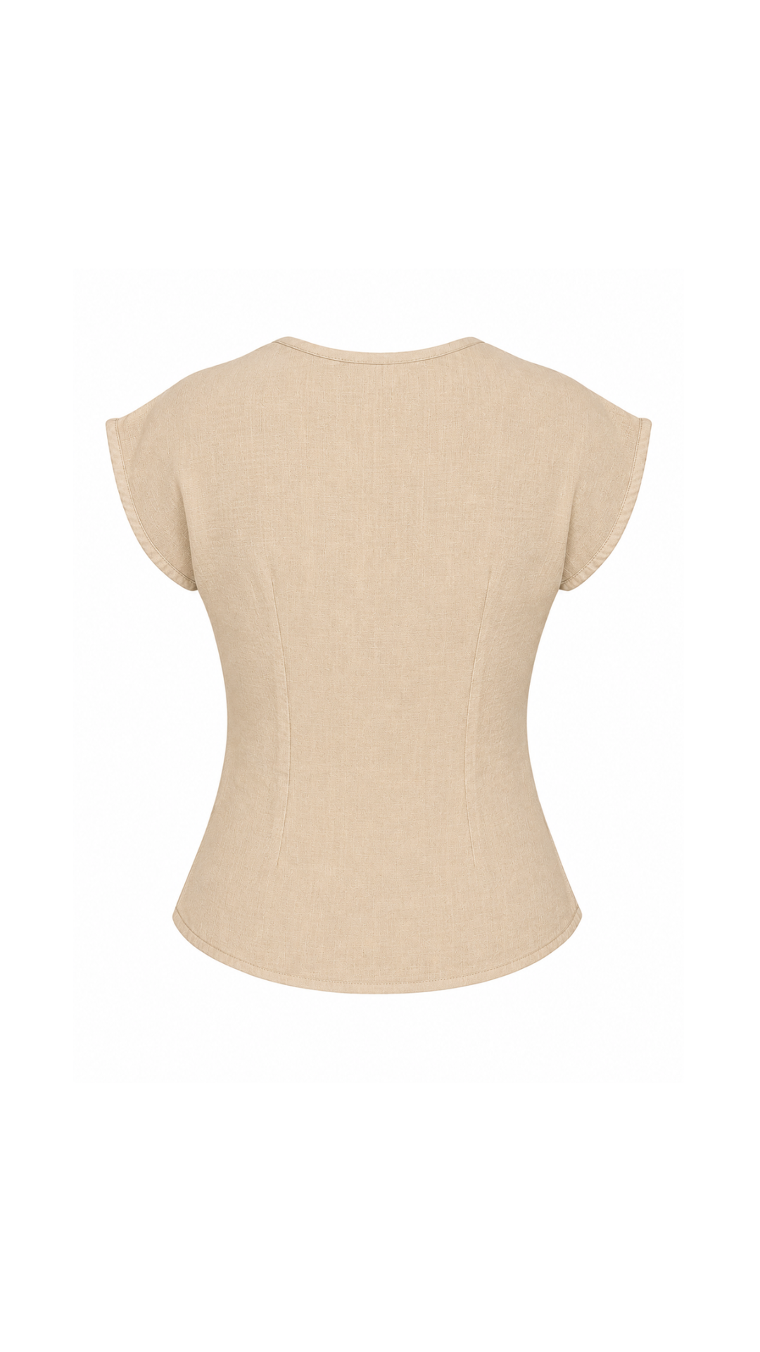JJ-6573 Peplum cruzada Camel (beige) 9