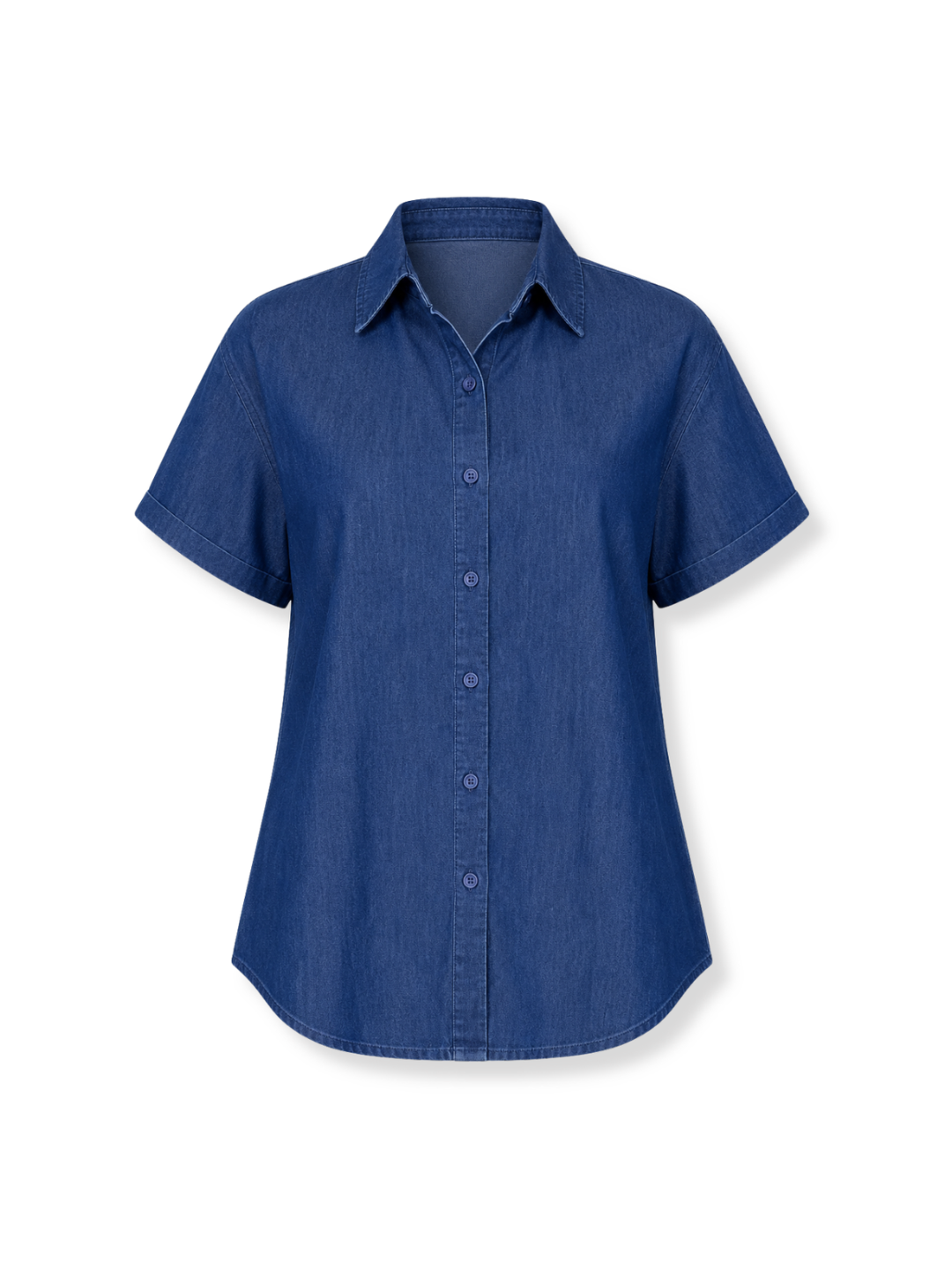523-L24-140 Blusa denim oversize Azul oscuro 3