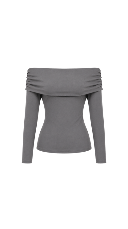 CT1447-5 Off-shoulder Cafe (gris) 7