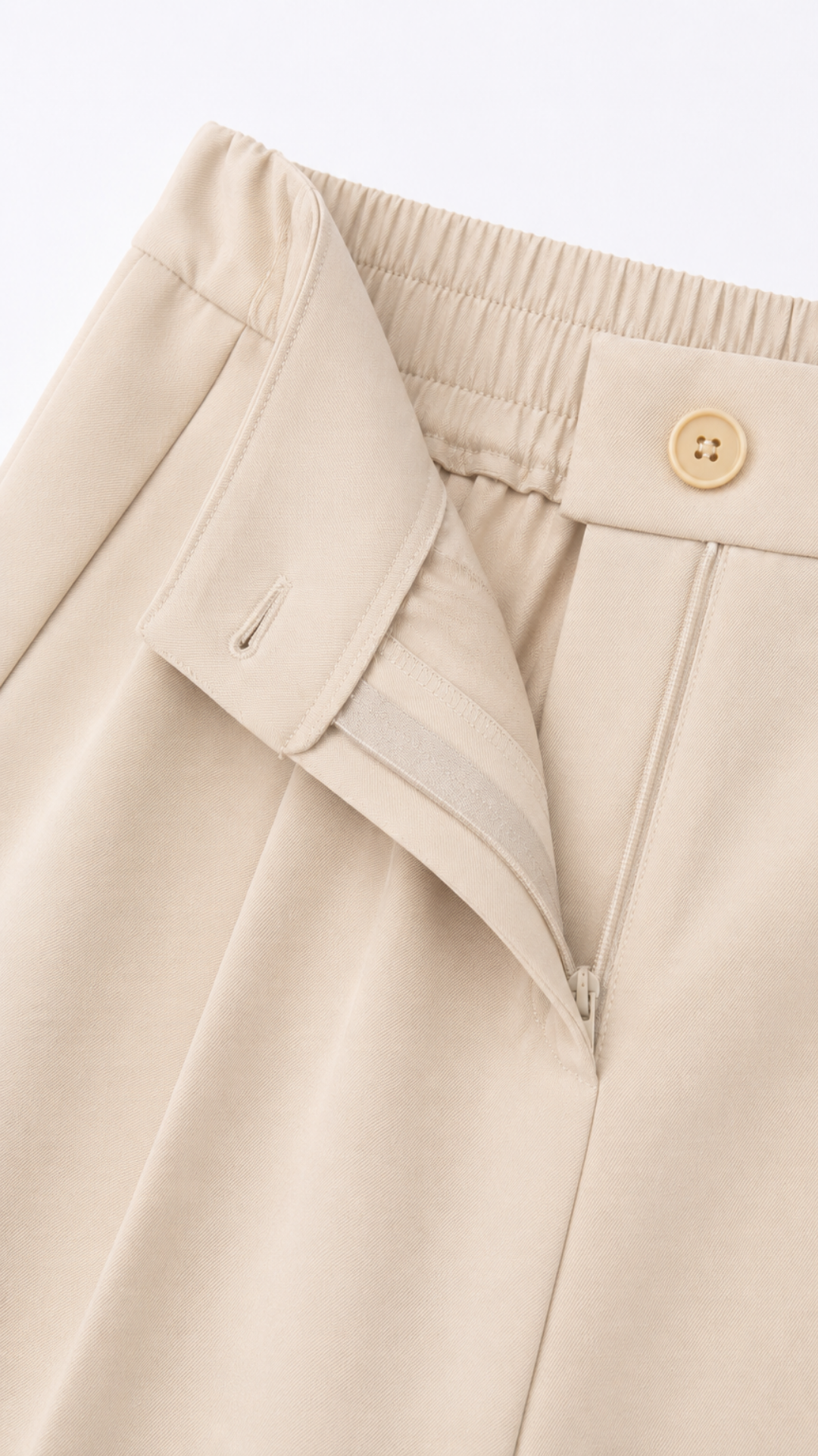 B36854 Conjunto peplum palazzo Beige 6