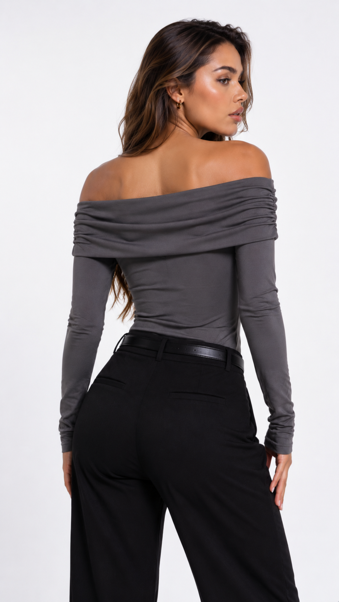 CT1447-5 Off-shoulder Cafe (gris) 2