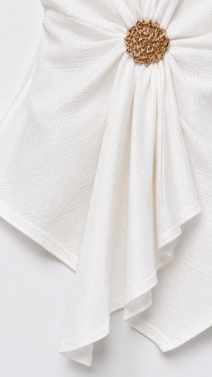 JJ-6573 Peplum cruzada Blanco 6