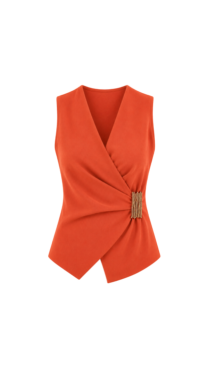B36854 Conjunto peplum palazzo Terracota 10