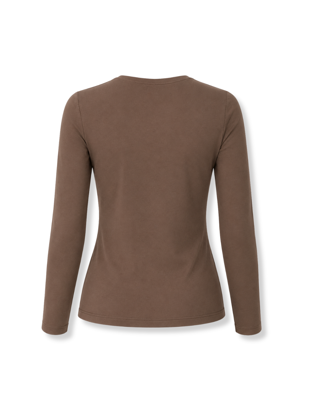 DK-5018-Q3 Camiseta basica ML Café 4