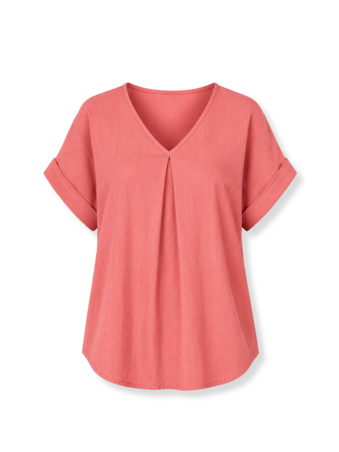 K-110 Blusa cuello V Durazno 3