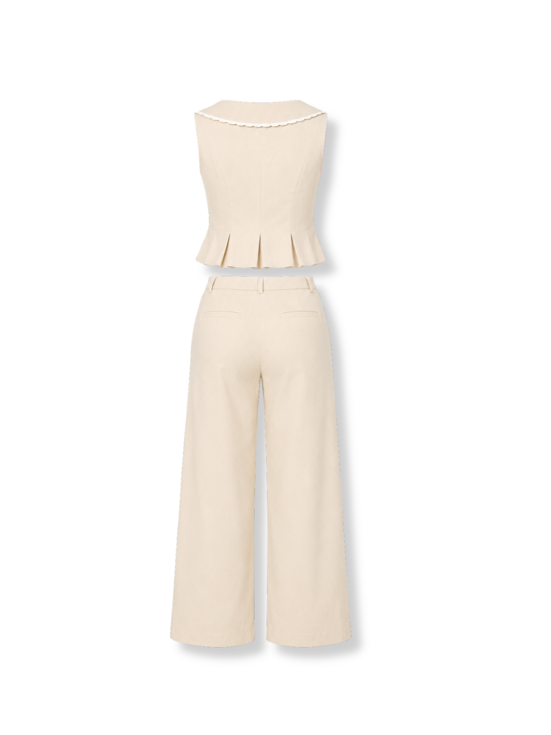 OMG-ST25-145W Conjunto wide leg Beige 4