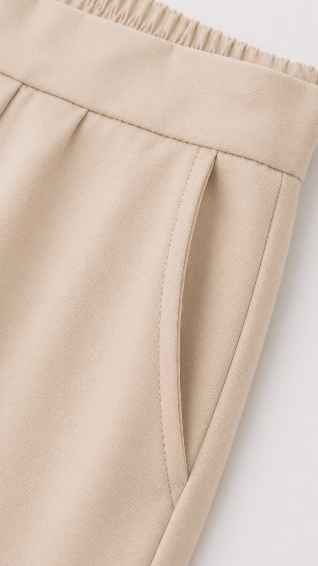 B36854 Conjunto peplum palazzo Beige 7