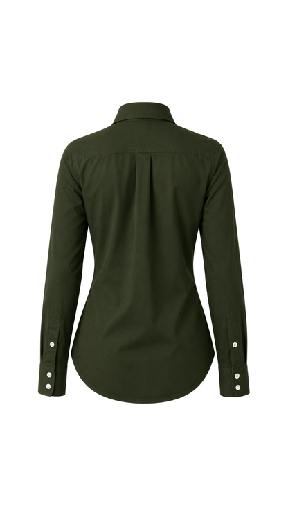 CP-19-113463L Manga larga entallada Verde militar 9