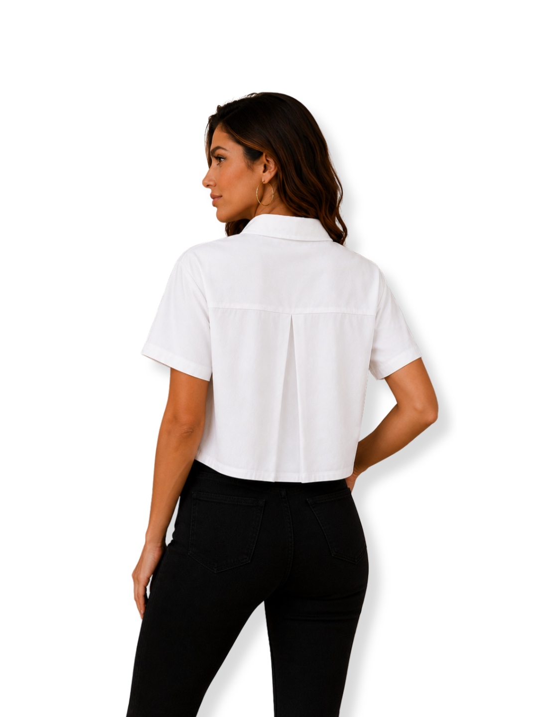 GA8239 Camisa crop Blanco 2