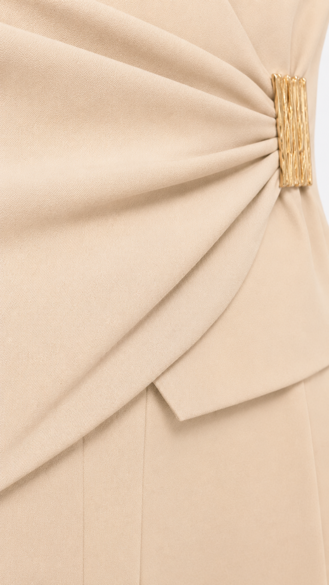 B36854 Conjunto peplum palazzo Beige 3