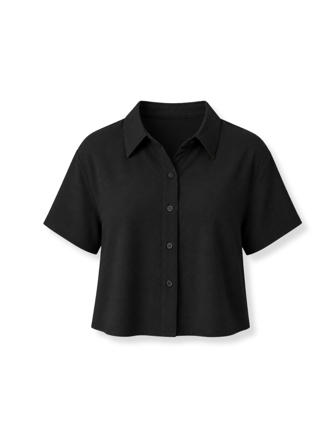 GA8239 Camisa crop Negro 3