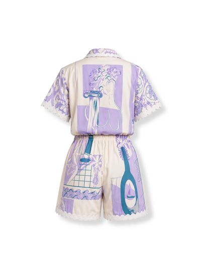OMG-NB-034W Conjunto camisa short Morado 4