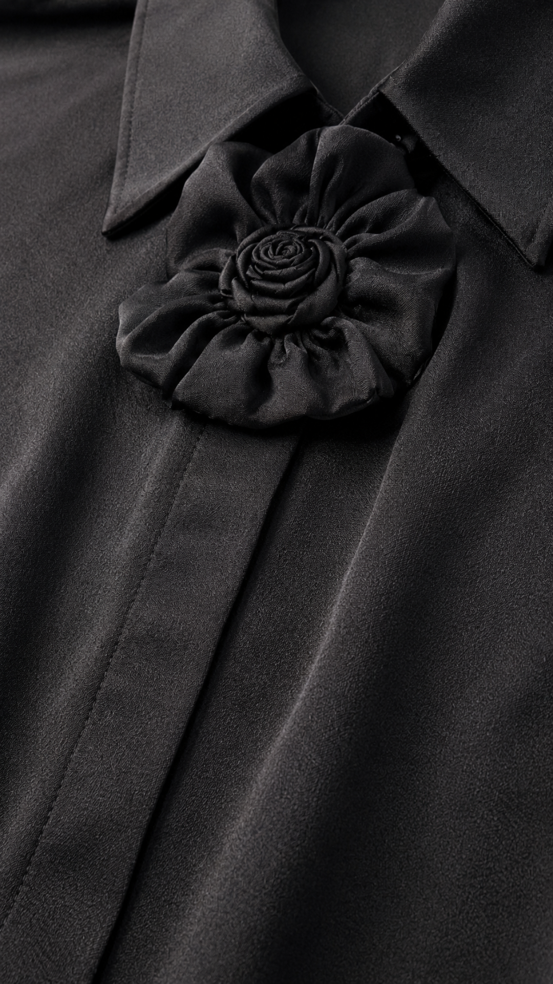 B41933 Manga larga con broche Negro 5