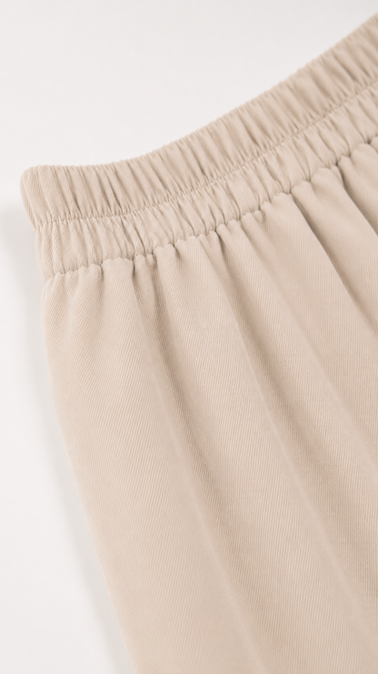 B36854 Conjunto peplum palazzo Beige 8